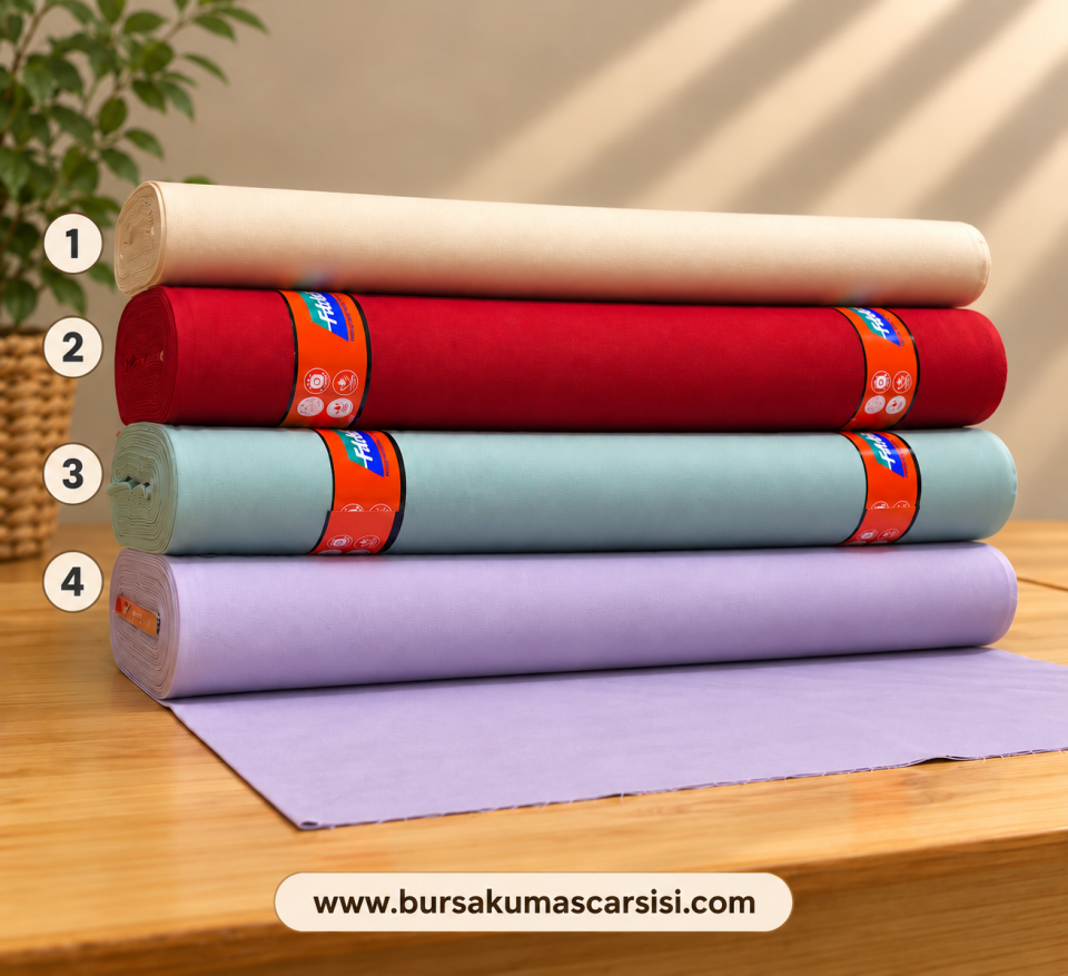 Düz Renk Faal Duck Kumaş 3-Mint Yeşili